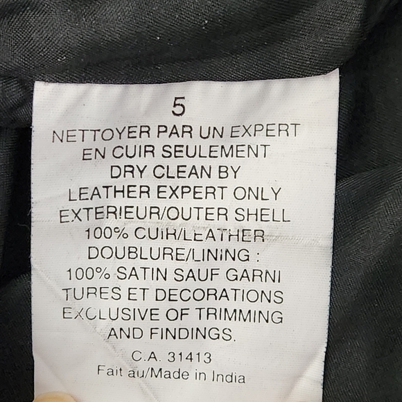 BOD & CHRISTENSEN Genuine Leather Soft Pant — Black / Ladies 12 - Picture 9 of 14